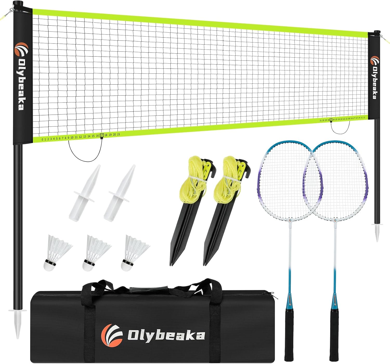 Badminton Net - 12ft Badminton Net Set for Backyard,