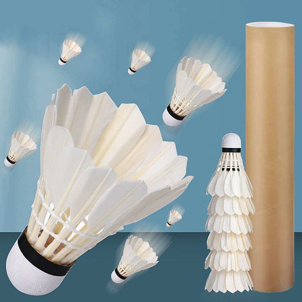 Badminton House - 3/6/12Pcs New White Badminton Shuttlecock Professional