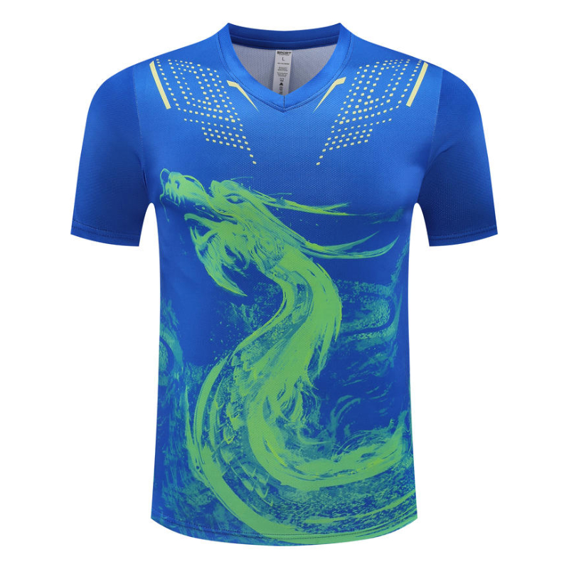Badminton Png - Dragon Men's Table Tennis T-Shirt Neư