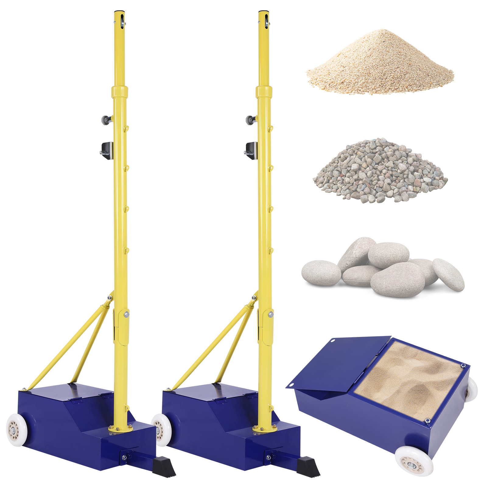 Volleyball Poles Heavy Duty Ba - Badminton Net 评论和价格