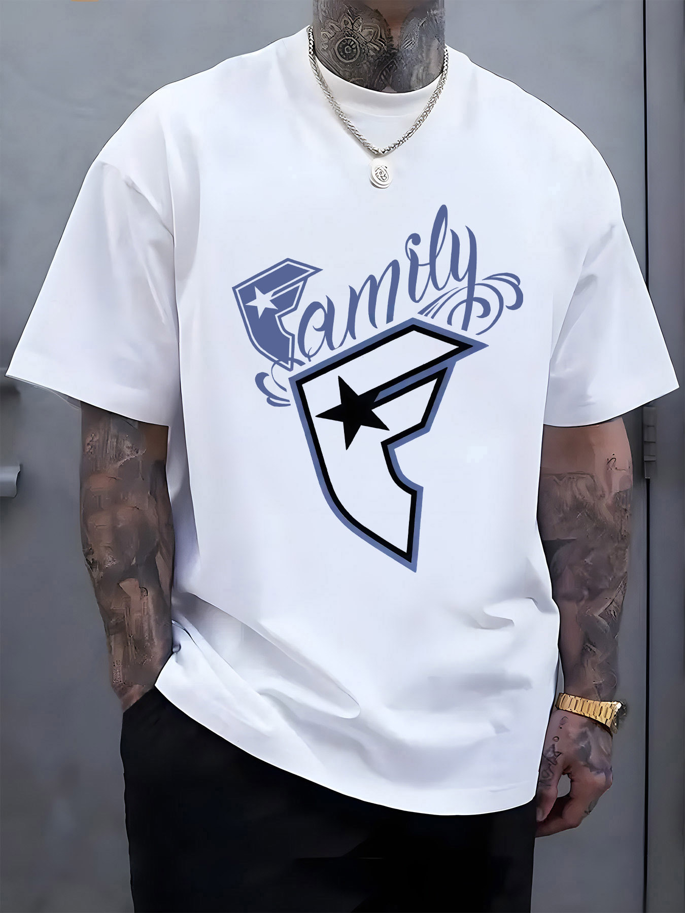 Men's Casual T-Shirt Family Gr - T Shirt Dry Fit 评论和价格