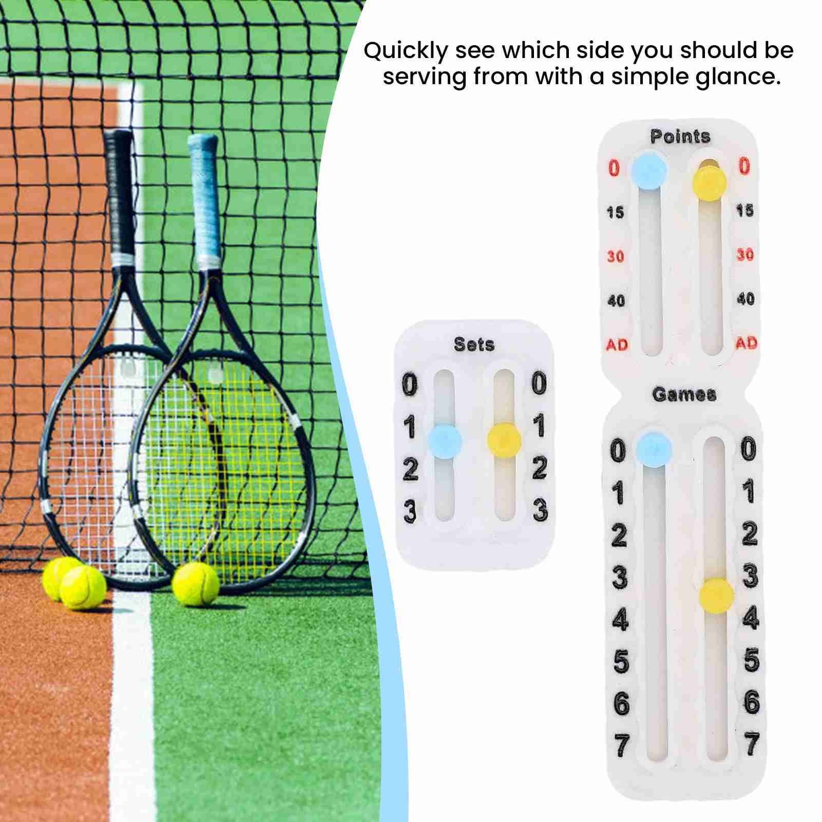 Tennis Score Keeper for Racket - Badminton Score Counter 评论和价格