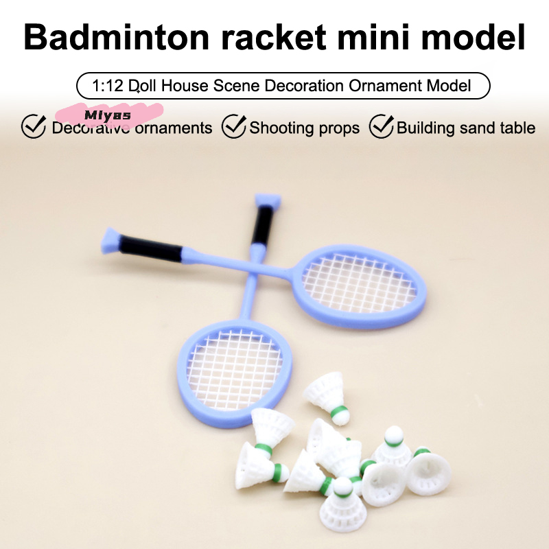 1Pair Miniature Badminton Rack - Badminton House 评论和价格