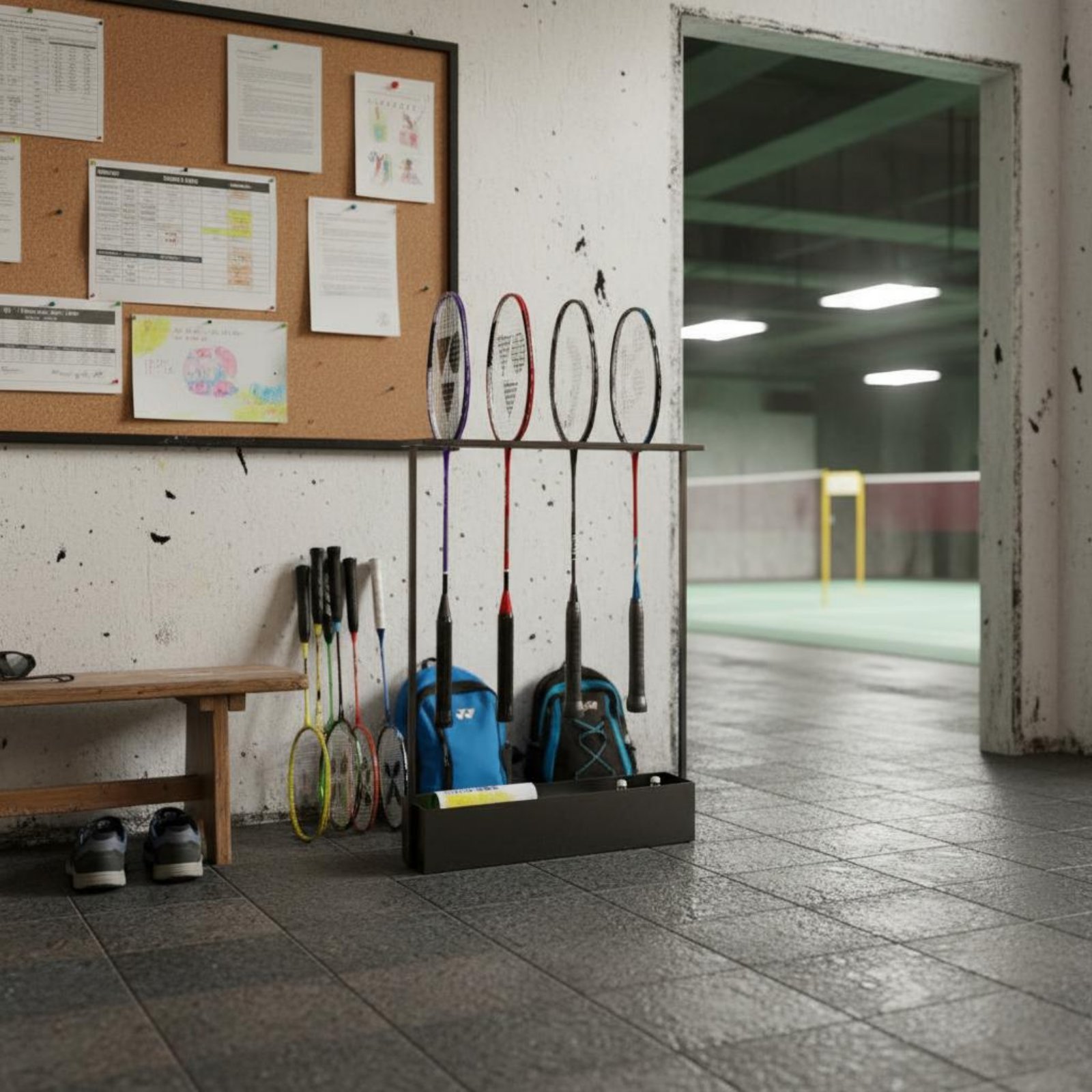 Badminton Racket Storage Rack  - Badminton Materi 评论和价格
