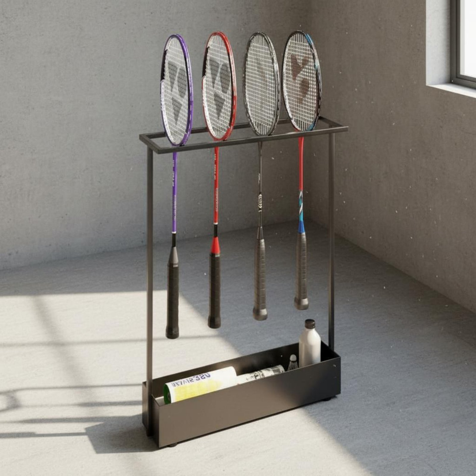 Badminton Racket Storage Rack  - Badminton Materi 评论和价格