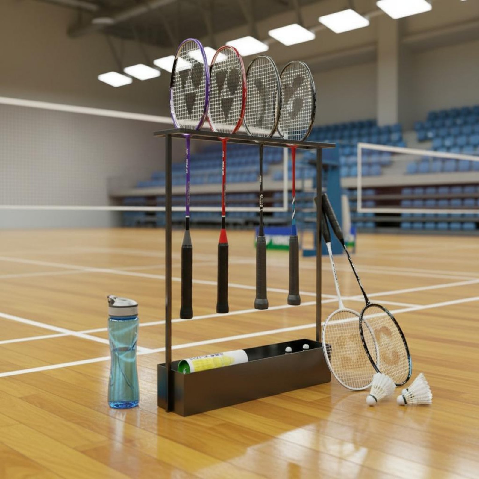 Badminton Racket Storage Rack  - Badminton Materi 评论和价格