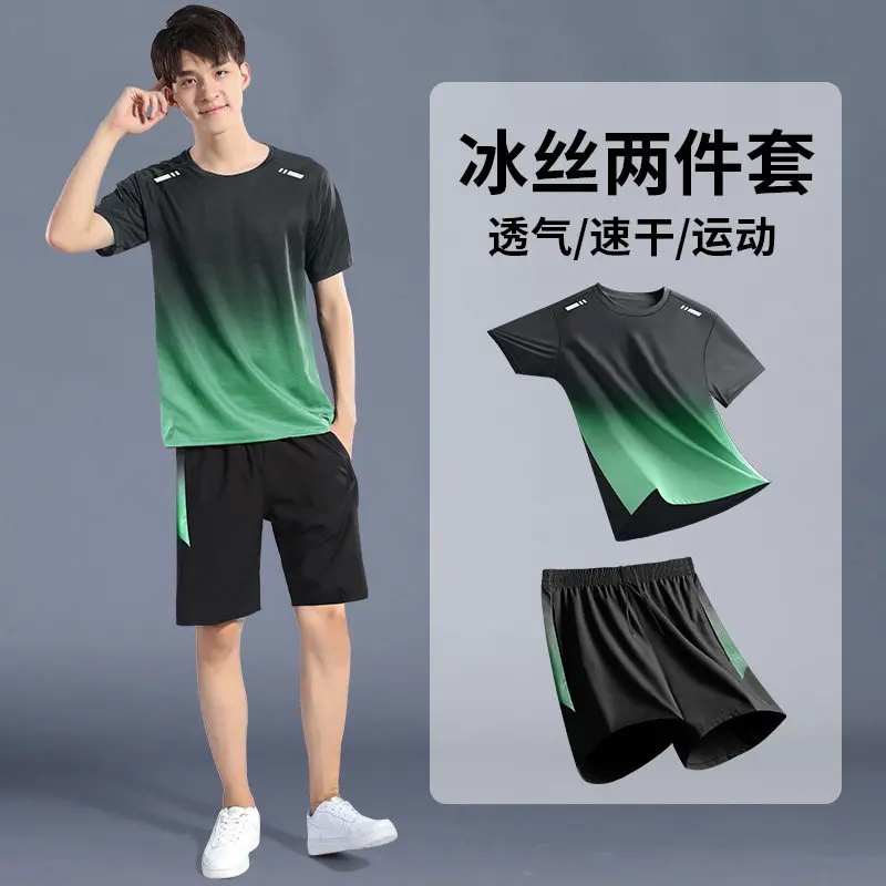 Men's Summer Ice Silk Quick-Dr - T Shirt Dry Fit 评论和价格