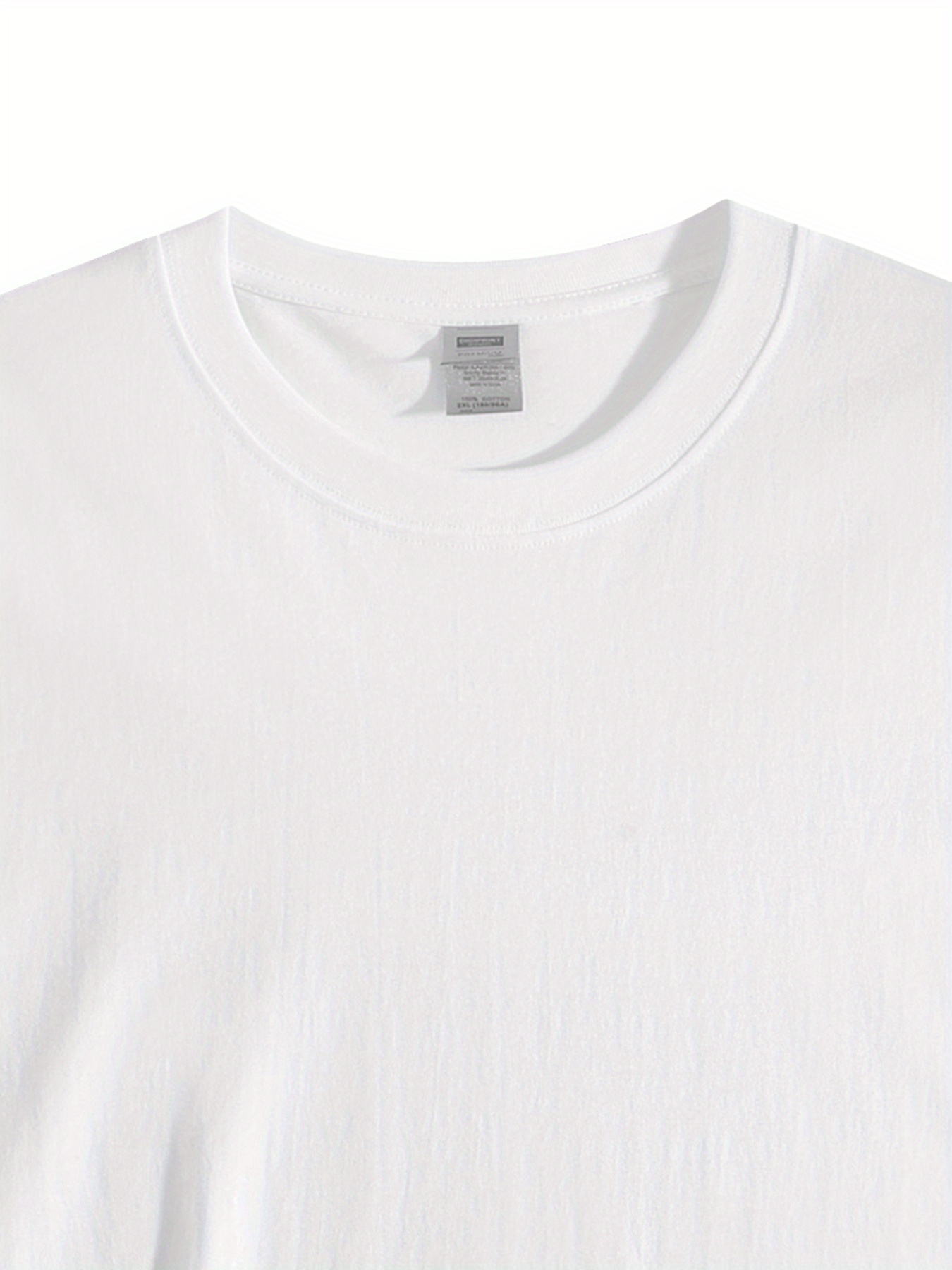 Men's Pure Cotton Casual T-Shi - T Shirt Dry Fit 评论和价格