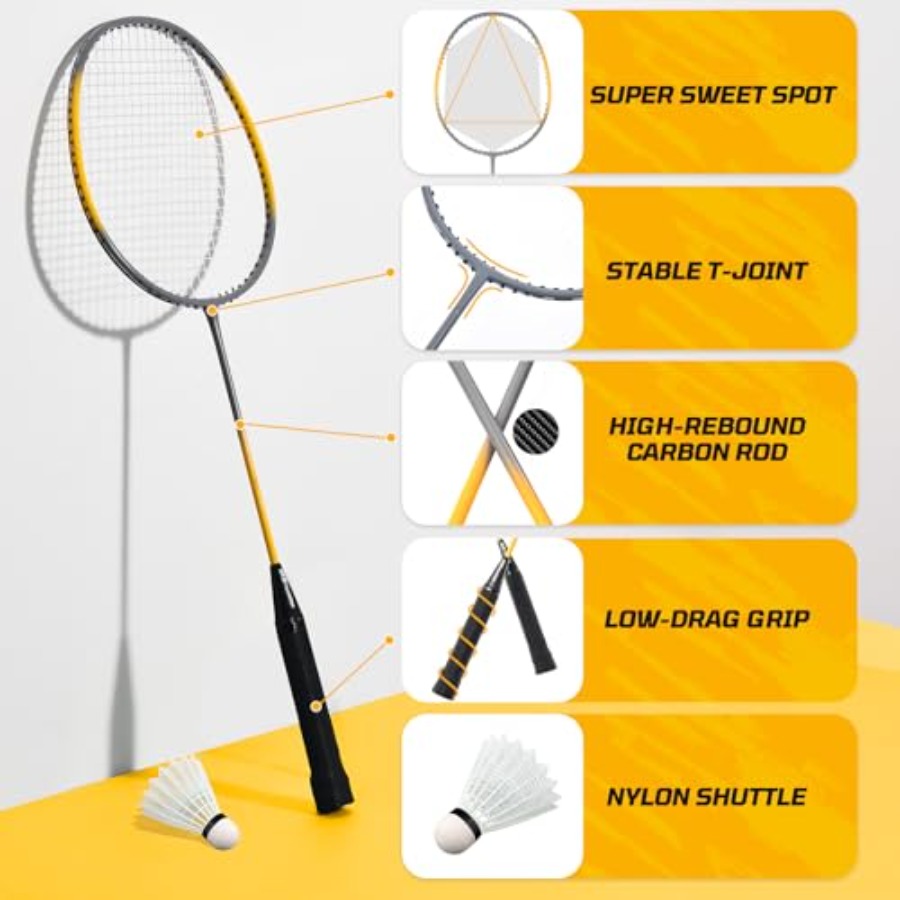 Backyard outdoor badminton set - Badminton Net 评论和价格