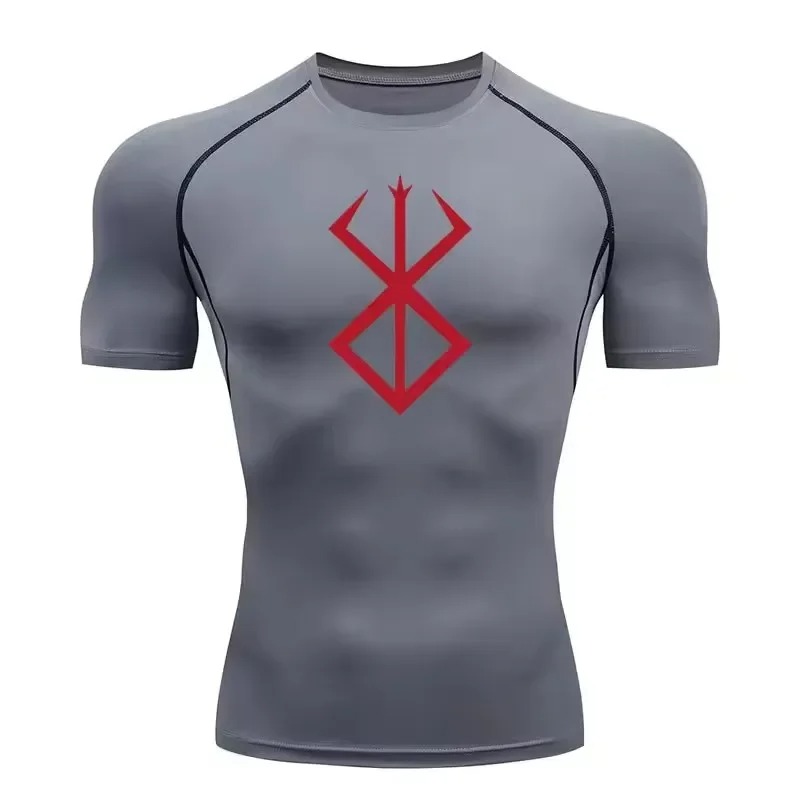 Men Casual Fitness Gym Compres - T Shirt Dry Fit 评论和价格
