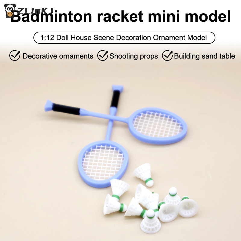 ▶1Pair 1:12 Dollhouse Simulati - Badminton House 评论和价格