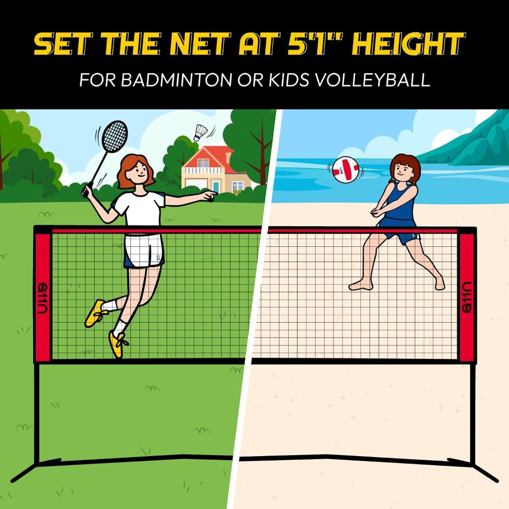Adjustable Badminton Net - Mul - Badminton Net 评论和价格