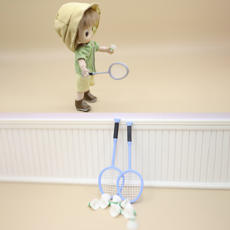 1Pair 1:12 Dollhouse Badminton - Badminton House 评论和价格