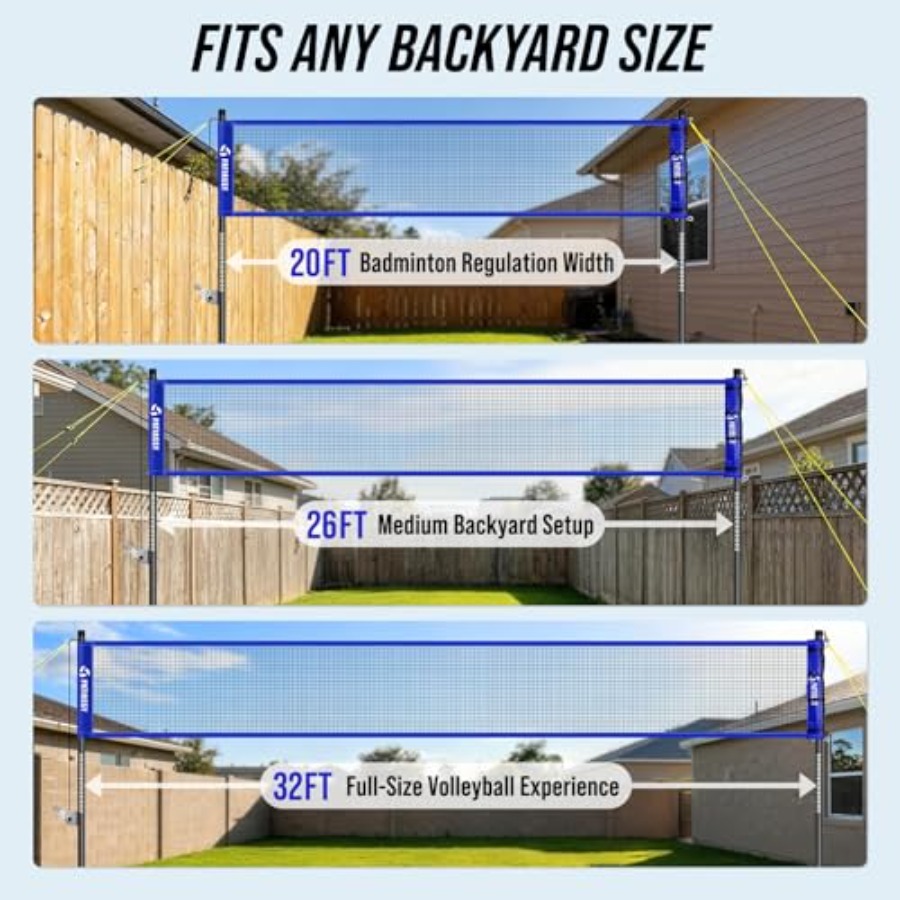 Volleyball Badminton Net Set C - Badminton Net 评论和价格