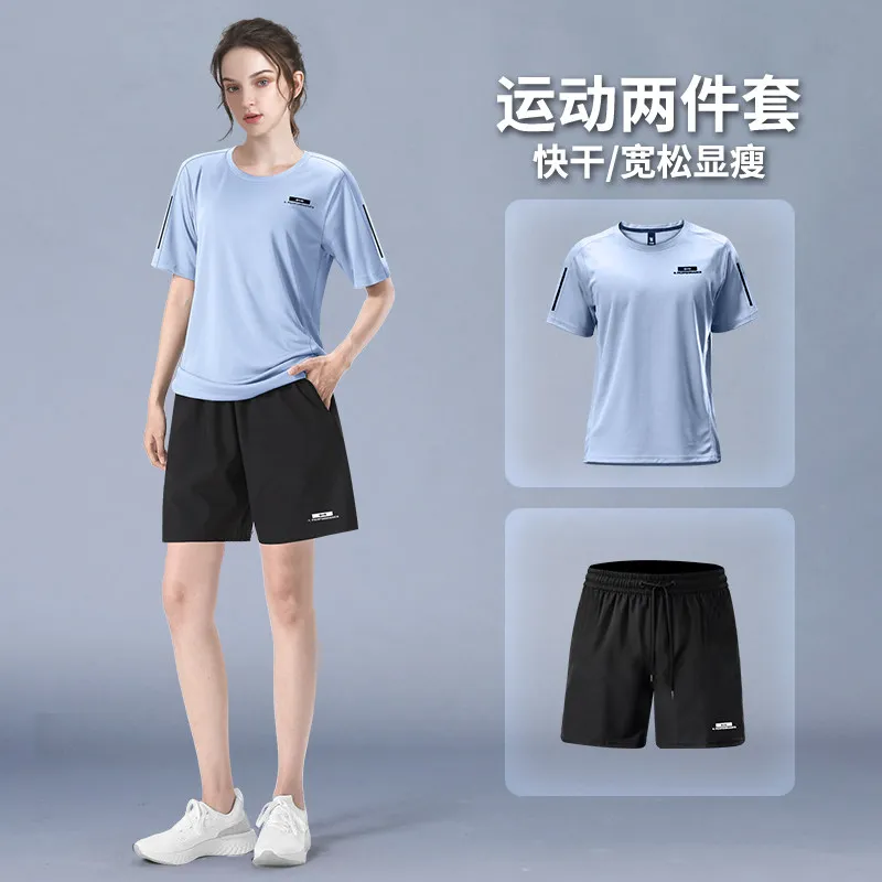 Women's 2-Piece Summer Athleti - T Shirt Dry Fit 评论和价格
