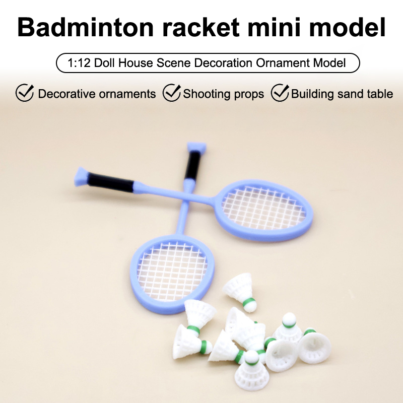 Dollhouse Sports Scene Decorat - Badminton House 评论和价格