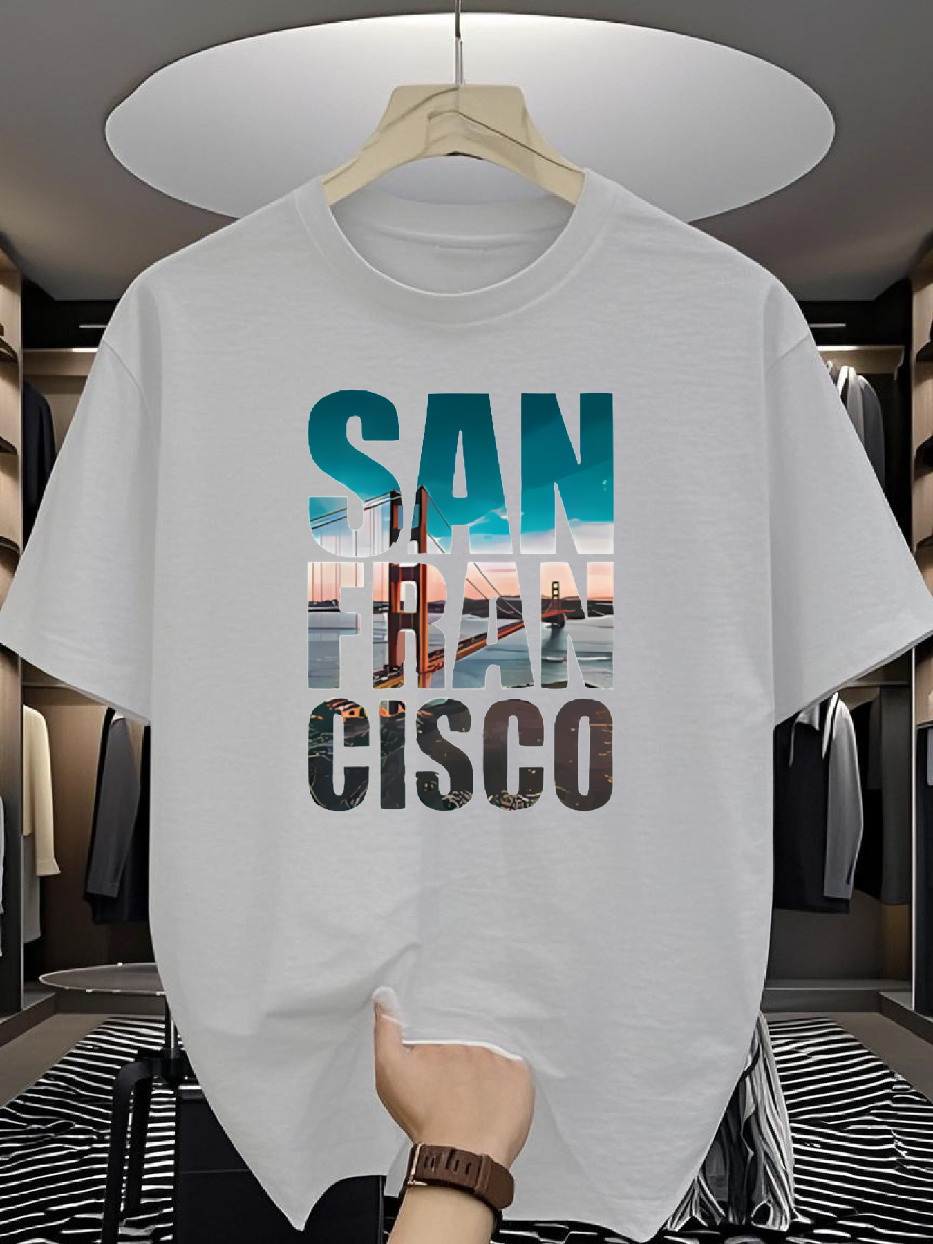Men's SAN FRAN CISCO Graphic T - T Shirt Dry Fit 评论和价格