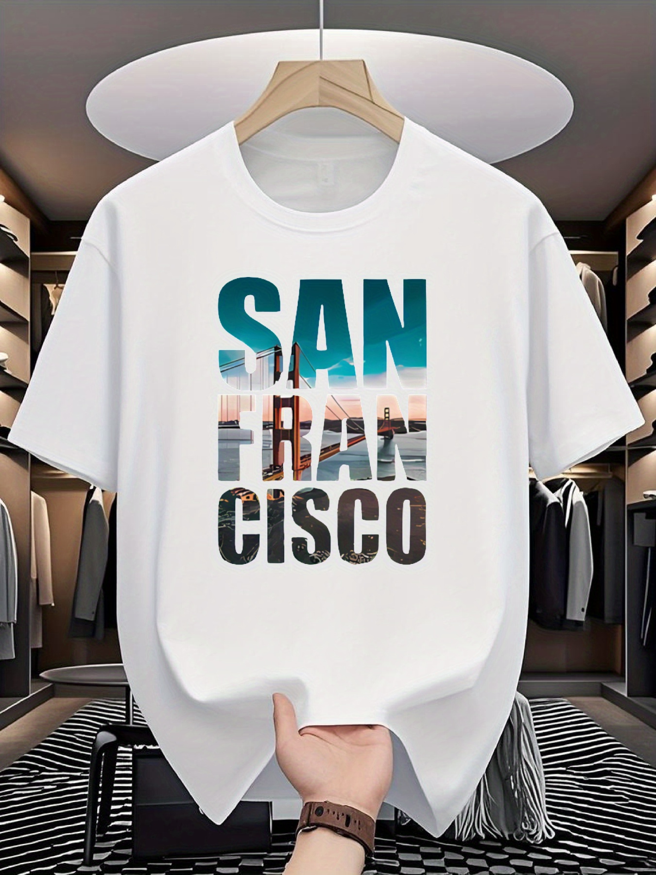 Men's SAN FRAN CISCO Graphic T - T Shirt Dry Fit 评论和价格