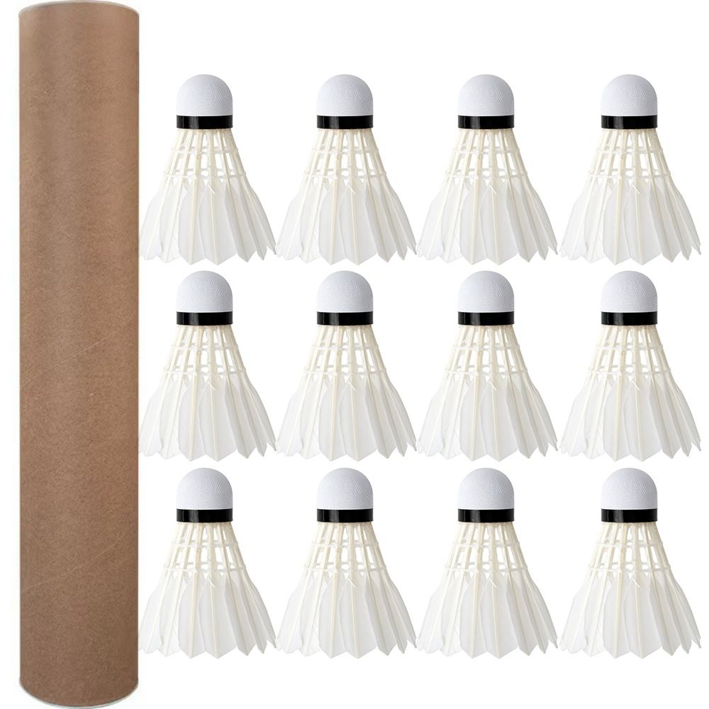 3/6/12Pcs New White Badminton  - Badminton House 评论和价格
