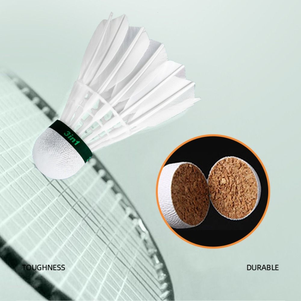 3/6/12Pcs New White Badminton  - Badminton House 评论和价格