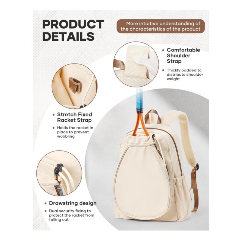 35L Tennis Racket Backpack Out - Badminton Png 评论和价格